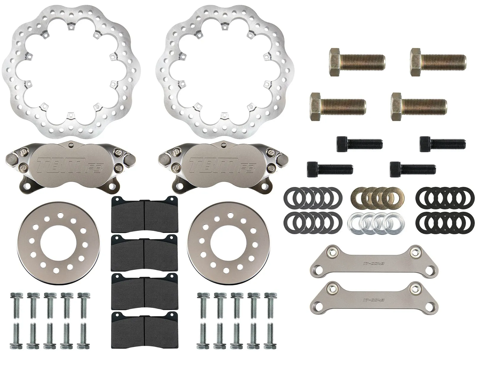 2011-2024 F-150 2WD/4WD F3 Medium Duty Front Drag Racing Brakes 6 lug 001-0329-1