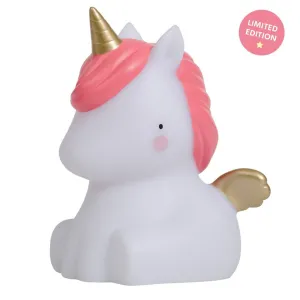 A Little Lovely Company Little Light Unicorn - Gold