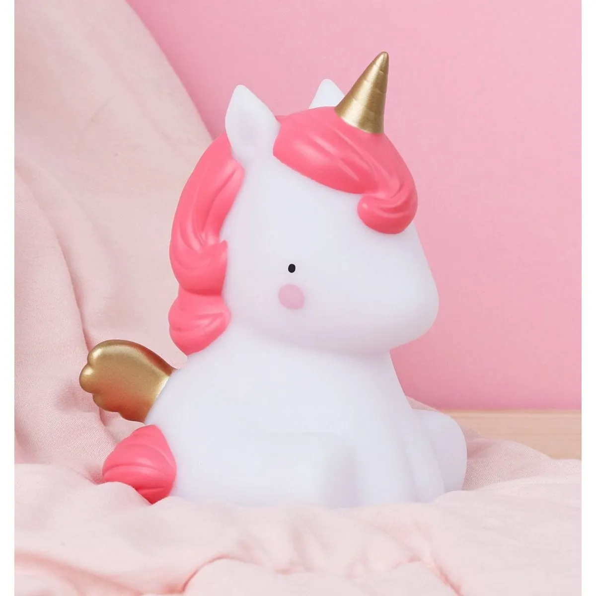 A Little Lovely Company Little Light Unicorn - Gold