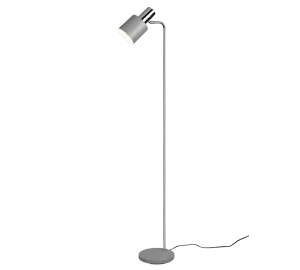 Adam Task/Reading Floor Lamp- Grey/Black & Gold