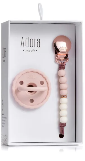 Adora Scalloped Ombre Pacifier Clip Set