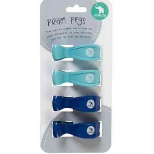 All4ella Pram Pegs - 4 Pack - Blue/Navy