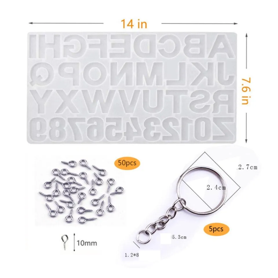 Alphabet Number Keychain Kit