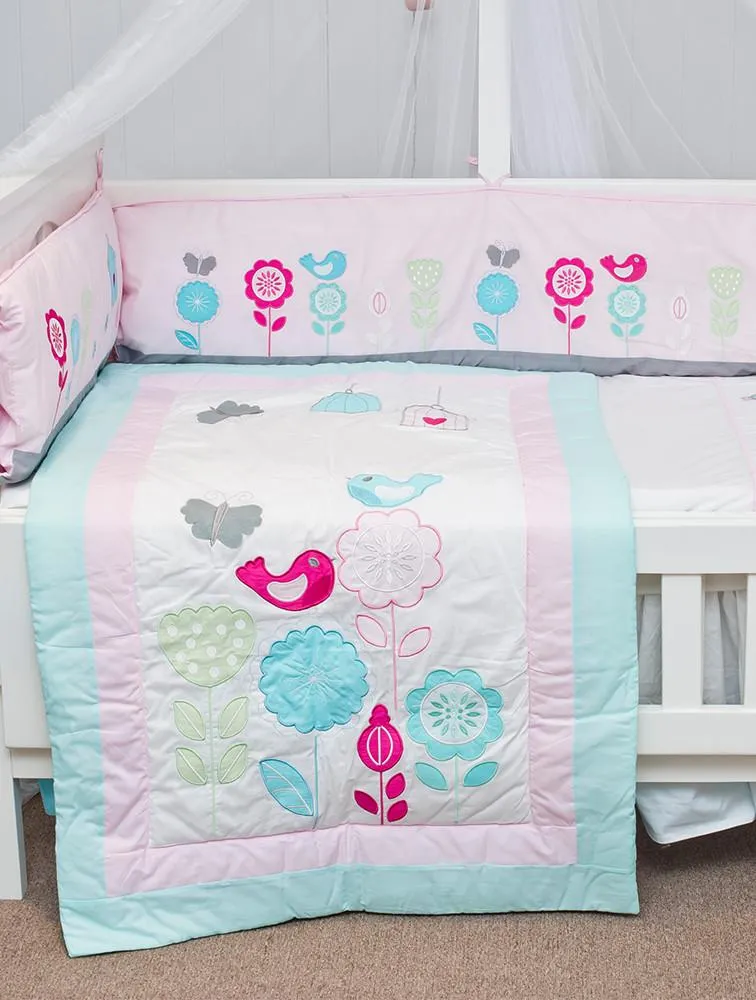 Baby Comforter Quilt – Birds Love Theme