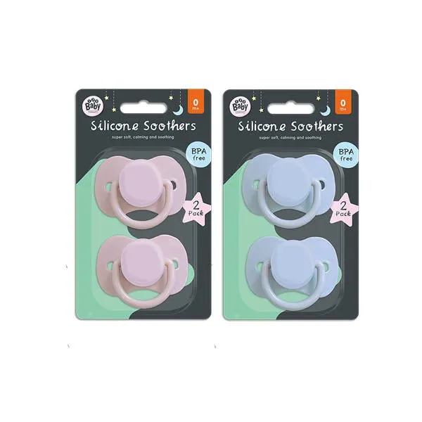 Baby Essentials Silicone Soothers 2 Pack