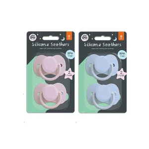 Baby Essentials Silicone Soothers 2 Pack