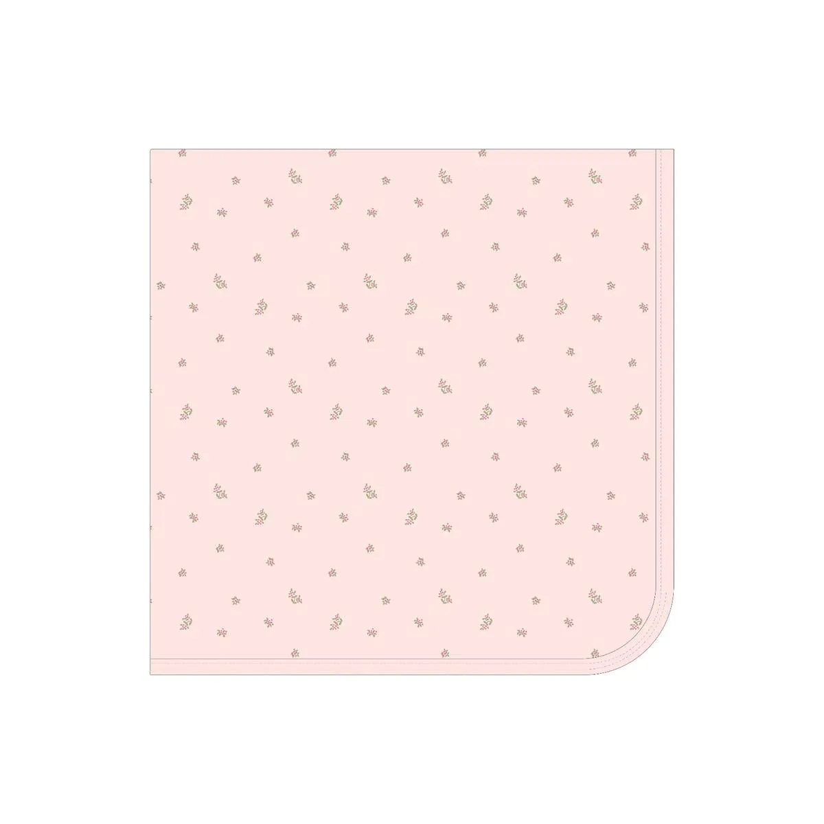 Baby Pink Little Flowers Pointelle Blanket