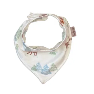 Bamboo Bandana Bib (Moose Woods Print)