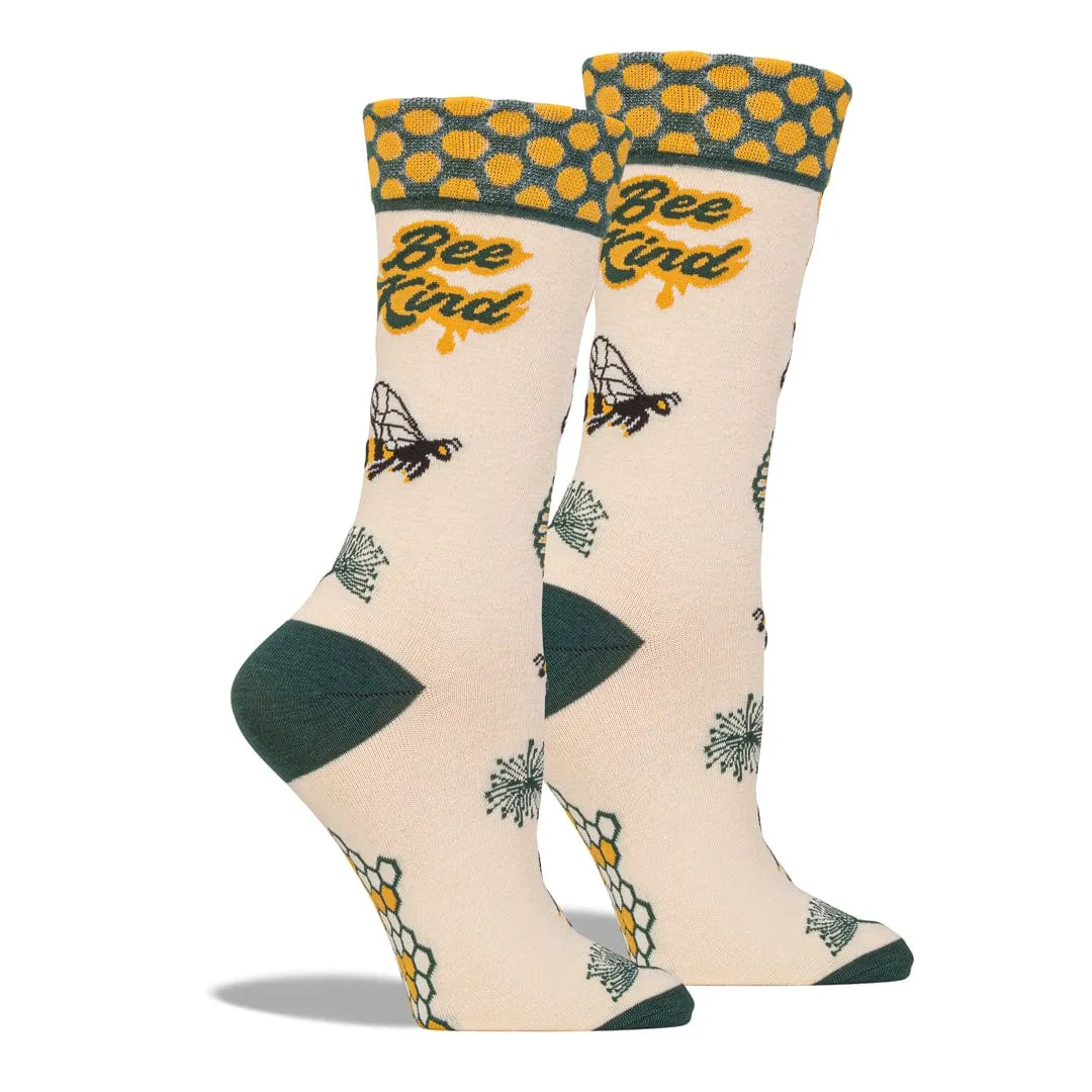 Bee Kind Crew Sock