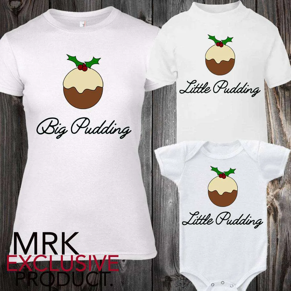 Big Pudding/Little Pudding Matching Tee/Bodysuits (MRK X)