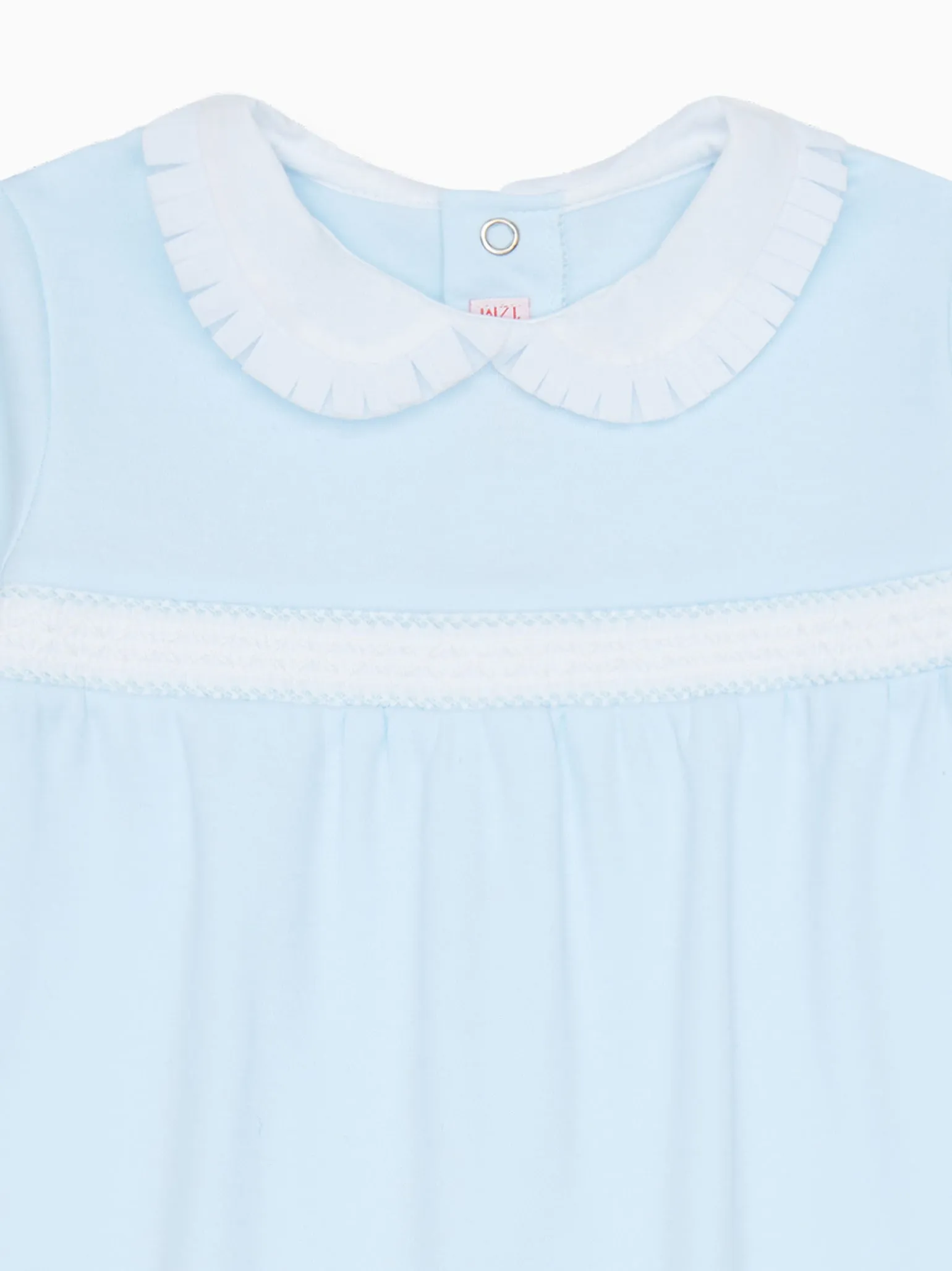 Blue Rosauro Smock Baby Sleepsuit