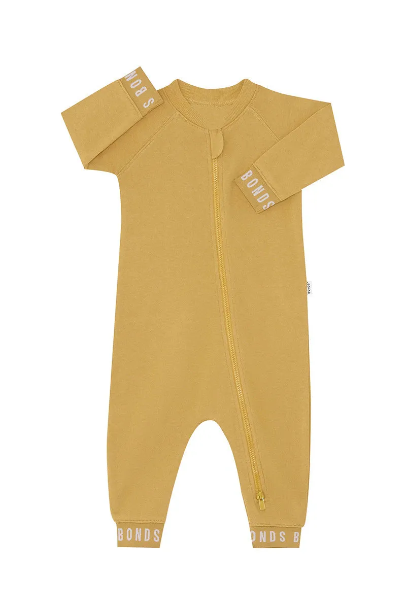 Bonds Logo Fleece Zippy - Mustard Rush