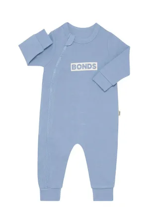 Bonds Tech Sweats Zip Wondersuit - Mountain Blue