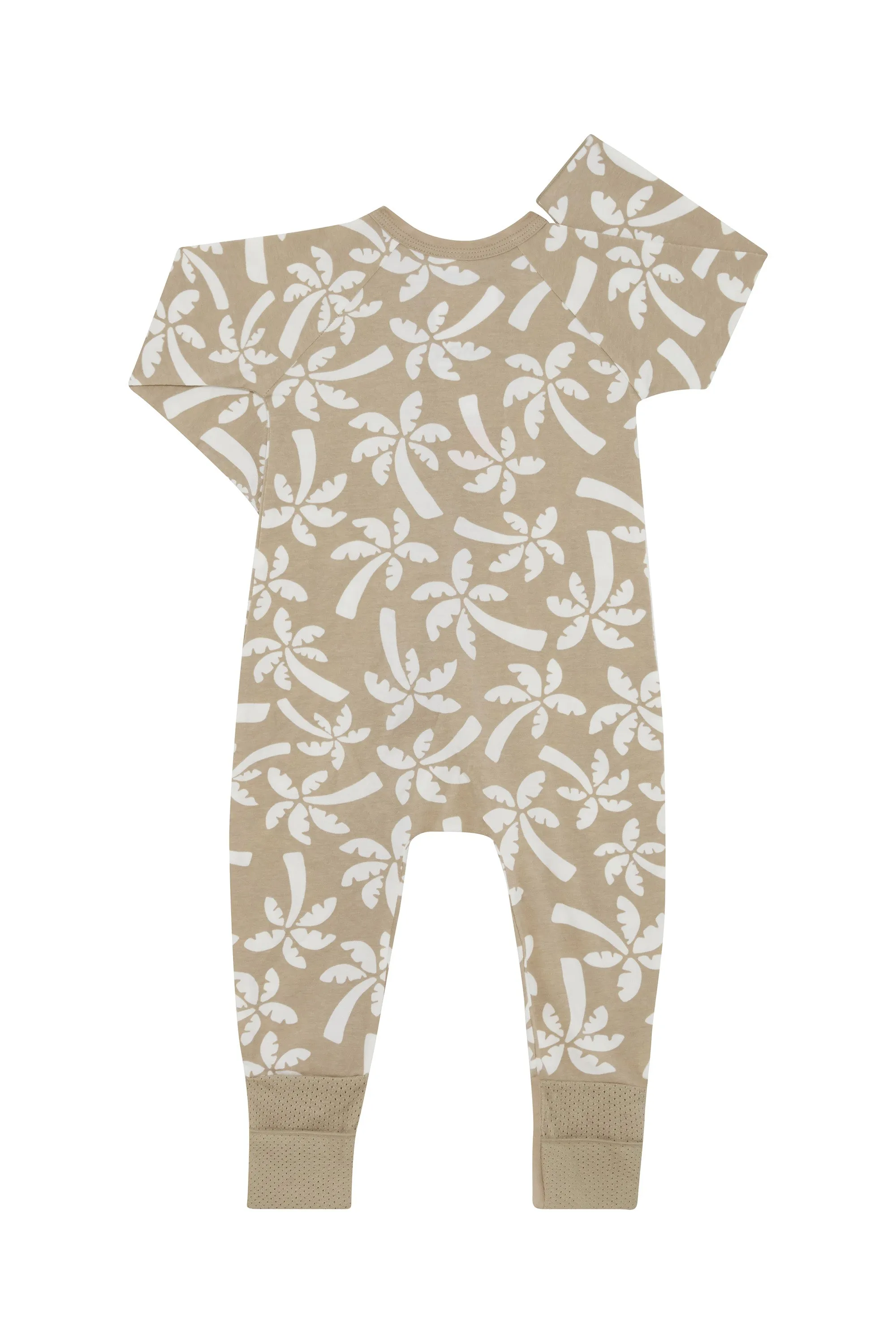 Bonds Wondercool Zip Wondersuit - Woodland Palm Whispers Sand