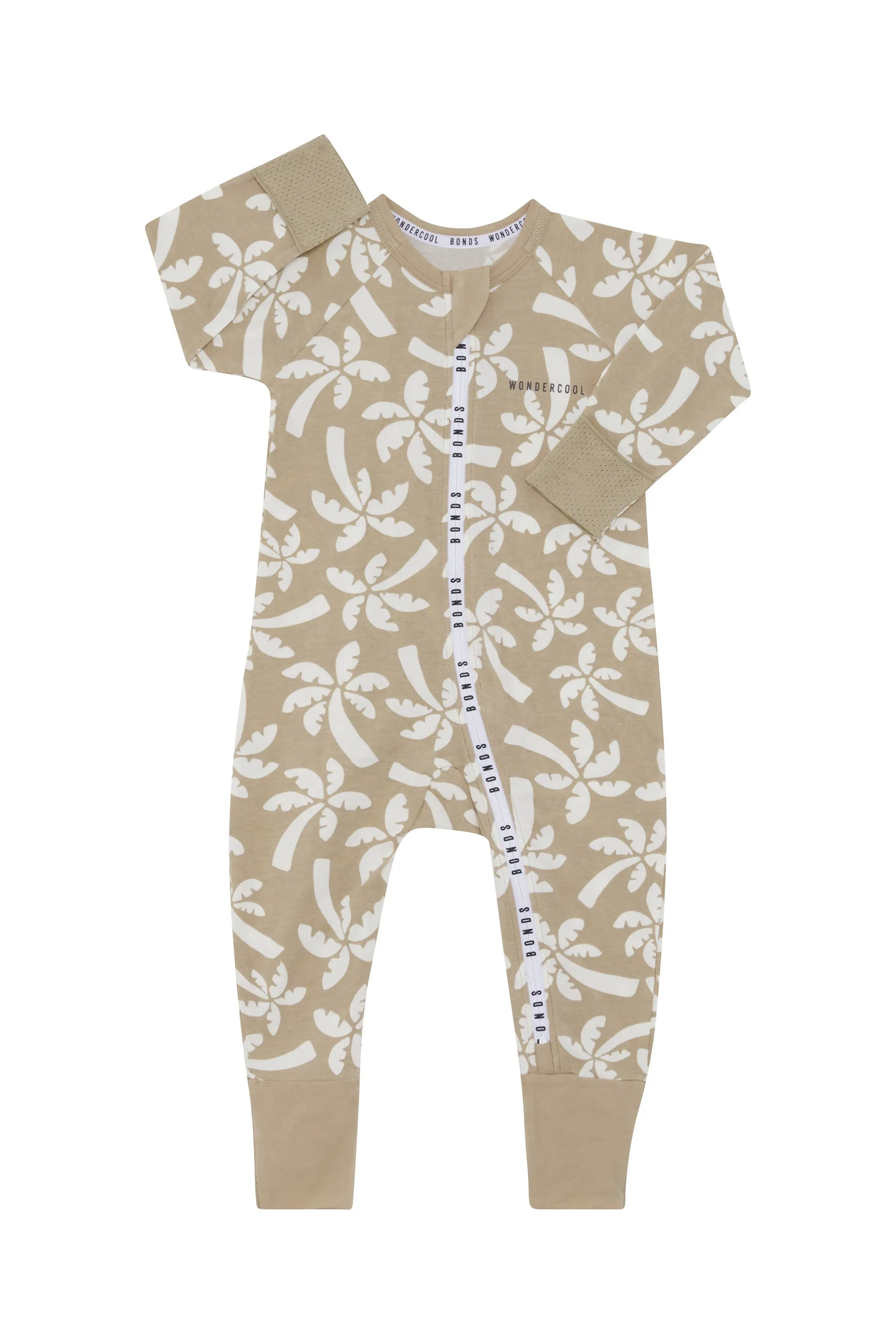 Bonds Wondercool Zip Wondersuit - Woodland Palm Whispers Sand