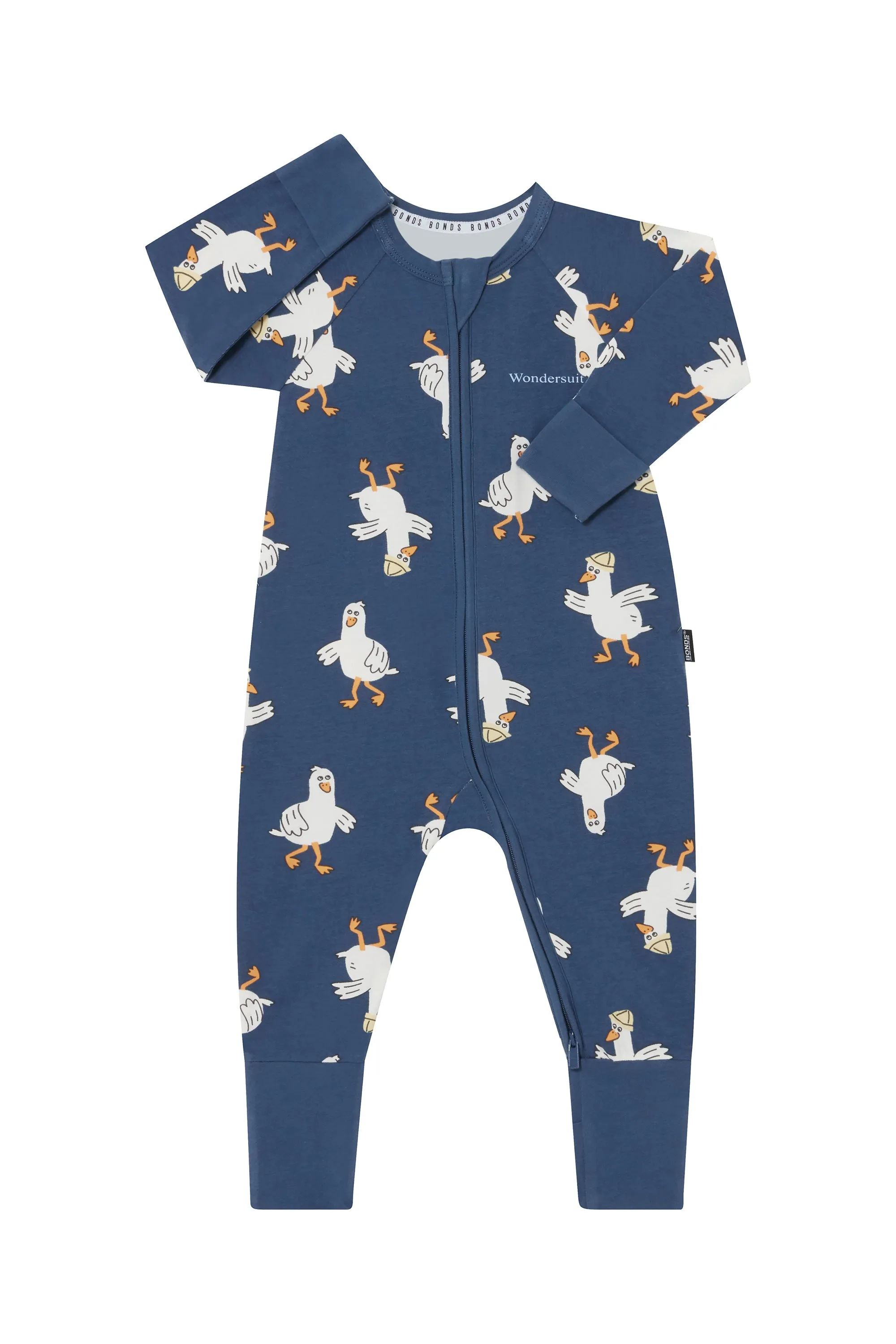 Bonds Zip Wondersuit - Guss The Seagull Navy