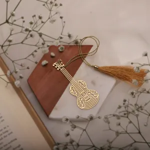 Brass Bookmark Guitar