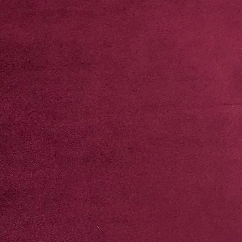 Burgundy Smooth Minky Faux Fur Fabric