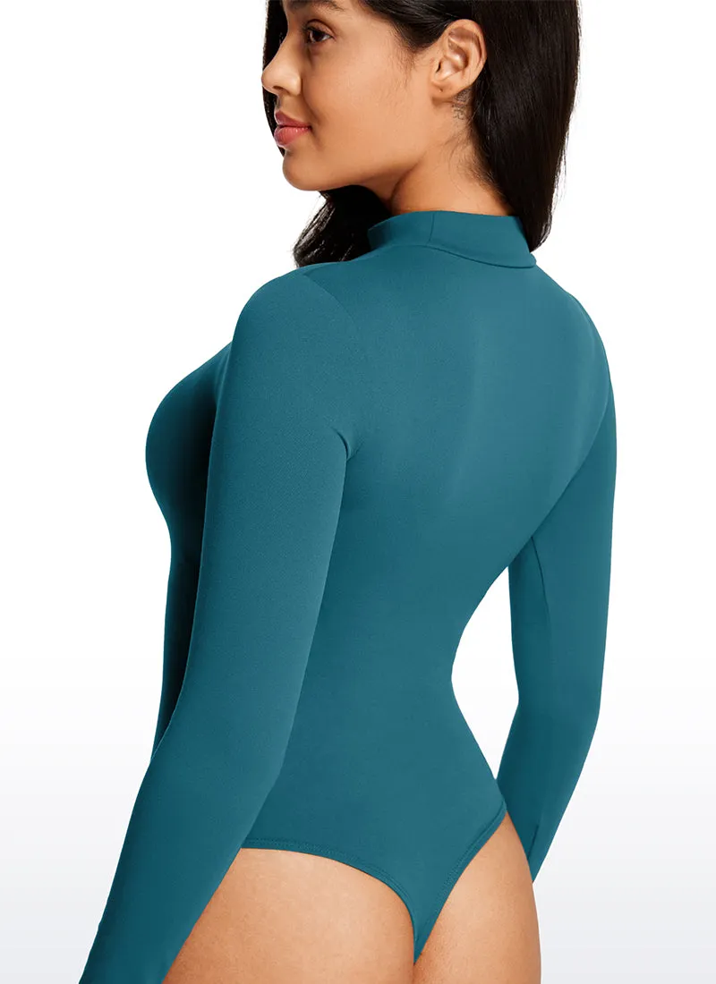 Butterluxe Mock Turtleneck Long Sleeve Bodysuits