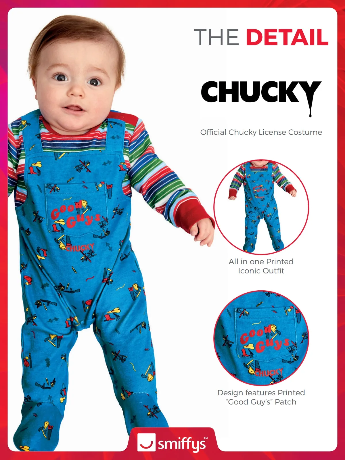 Chucky Baby Costume with All in One