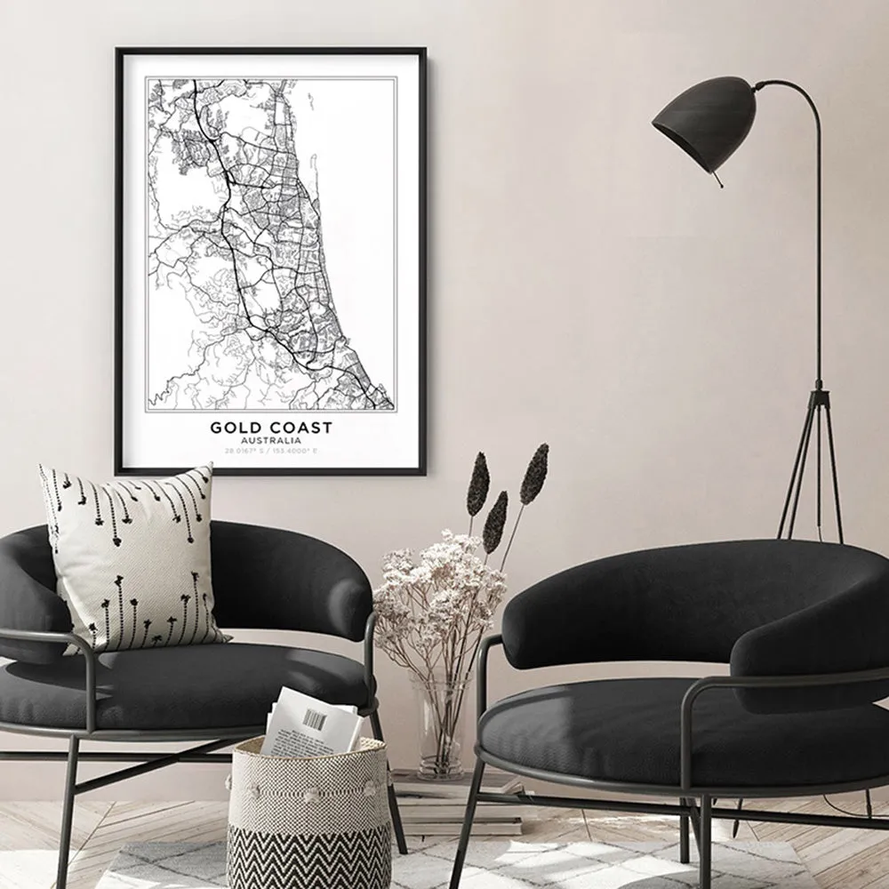 City Map | GOLD COAST - Art Print