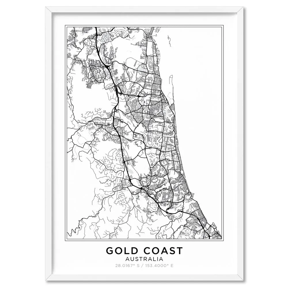 City Map | GOLD COAST - Art Print