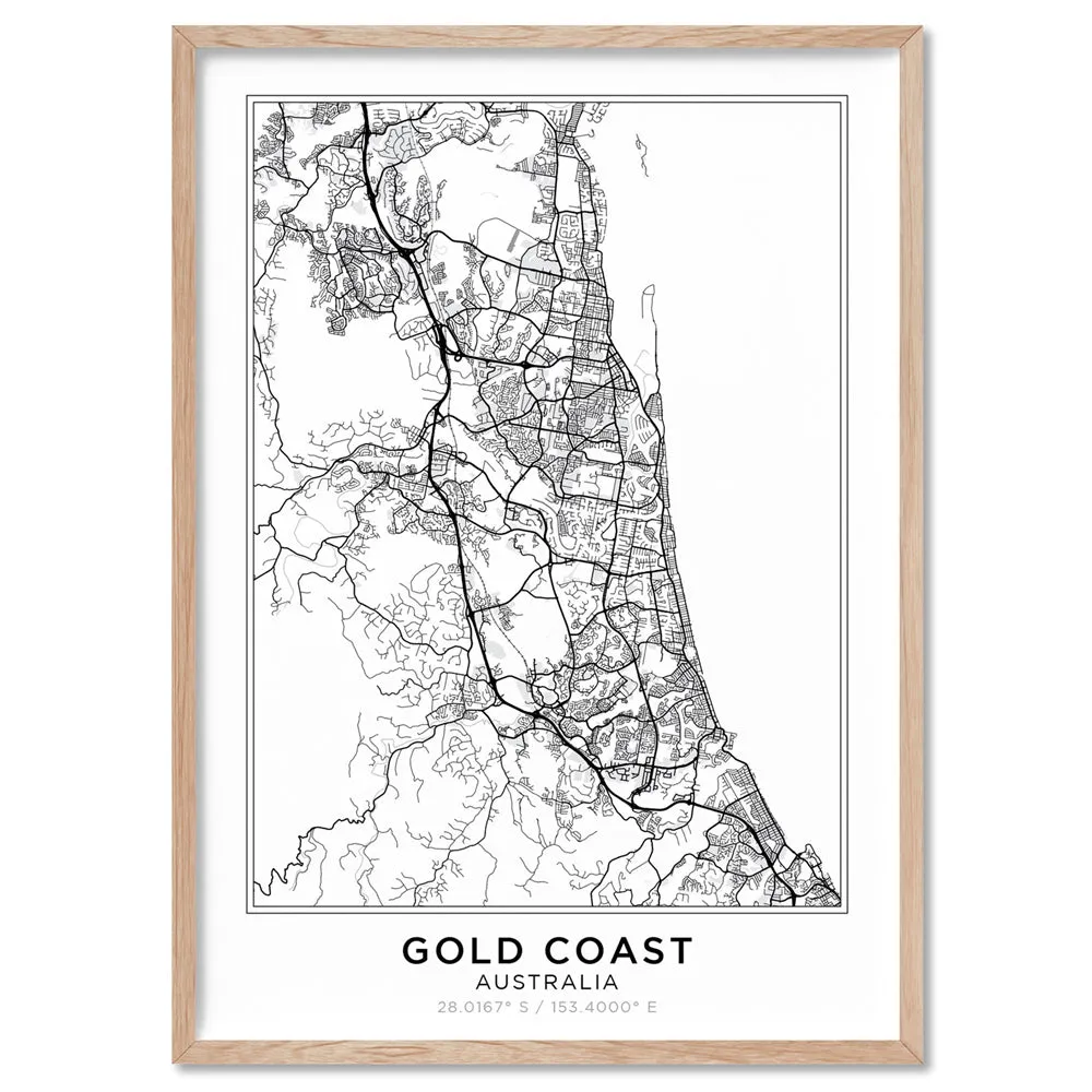 City Map | GOLD COAST - Art Print