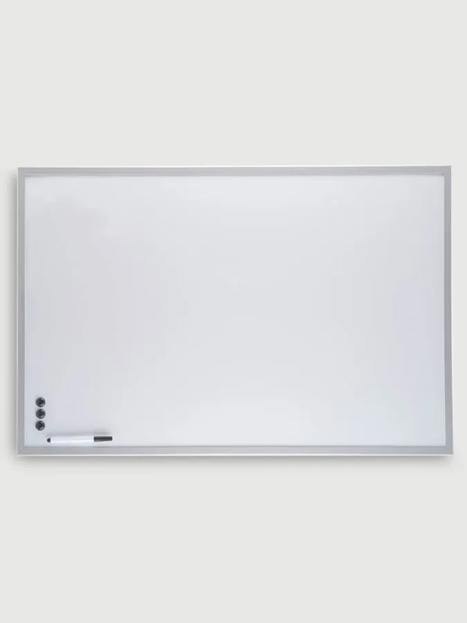 Cork Ethos Magnetic Memo Board, Silver Frame 90 x 60cm