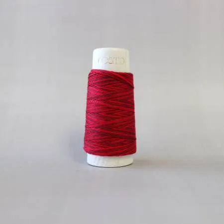 Cosmo Hidamari Sashiko Variegated Thread 30 Meters Cranberry Red # 89-401