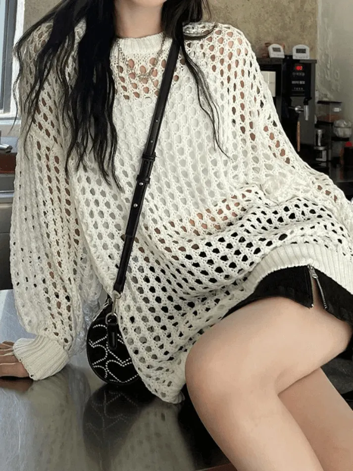 Crochet Open Knit Top