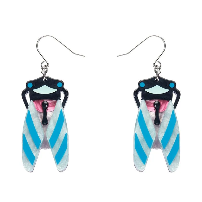 Deco Cicada Drop Earrings