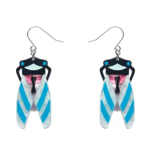 Deco Cicada Drop Earrings