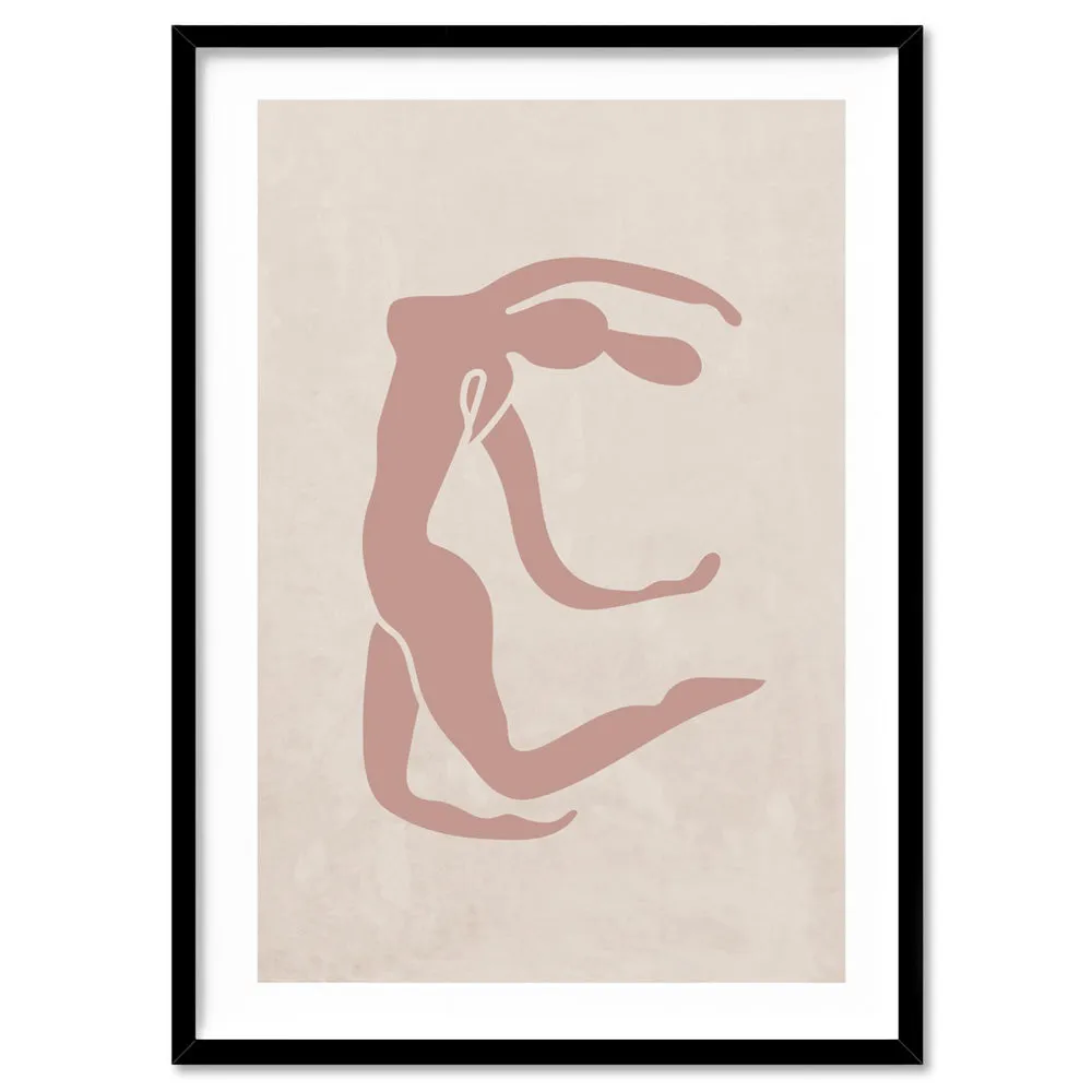 Decoupes La Figure Femme II - Art Print