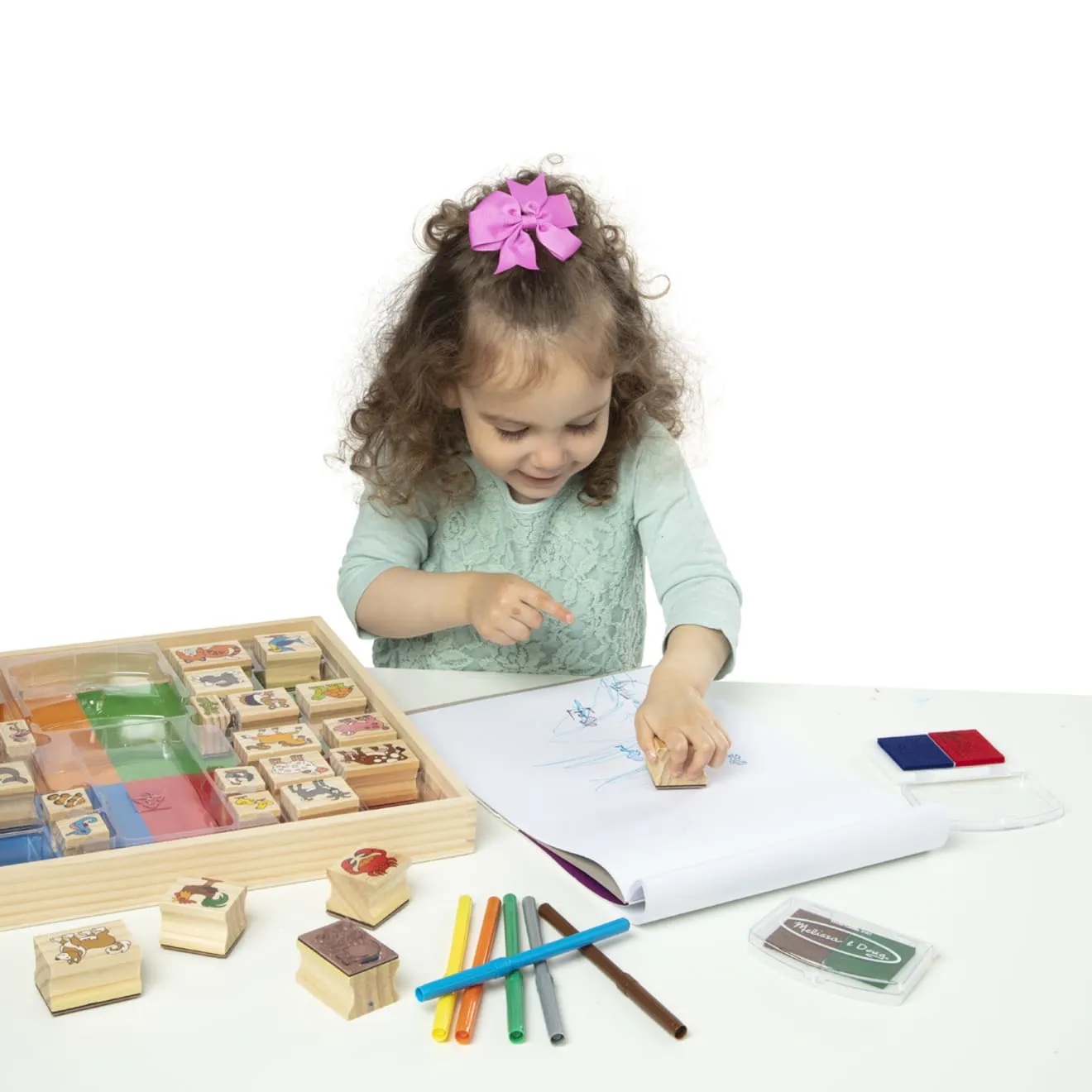 Deluxe Wooden Stamp Set - Animals