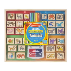 Deluxe Wooden Stamp Set - Animals