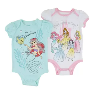 Disney 2 pk Half Sleeves Bodysuits - Oh Flounder!