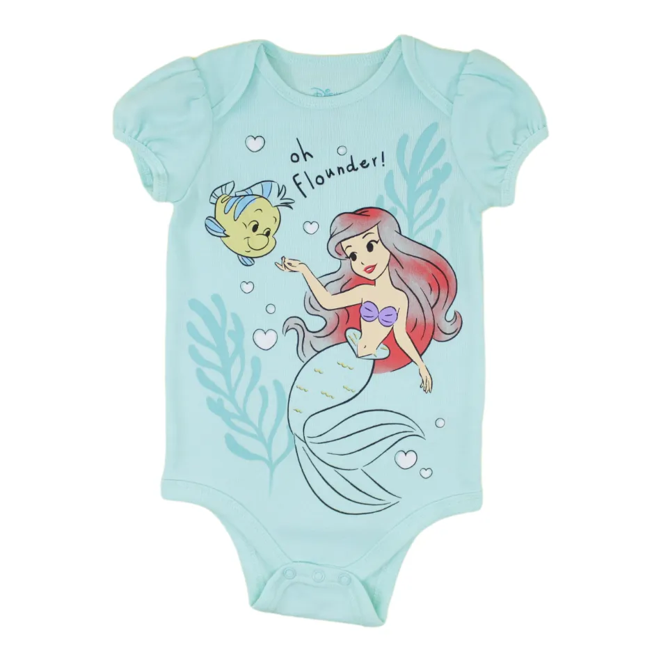 Disney 2 pk Half Sleeves Bodysuits - Oh Flounder!