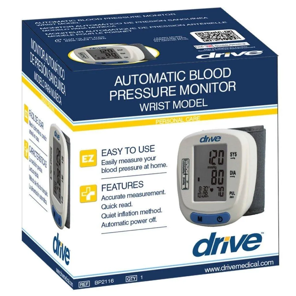 Drive Medical Automatic Blood Pressure Monitor Wrist Model