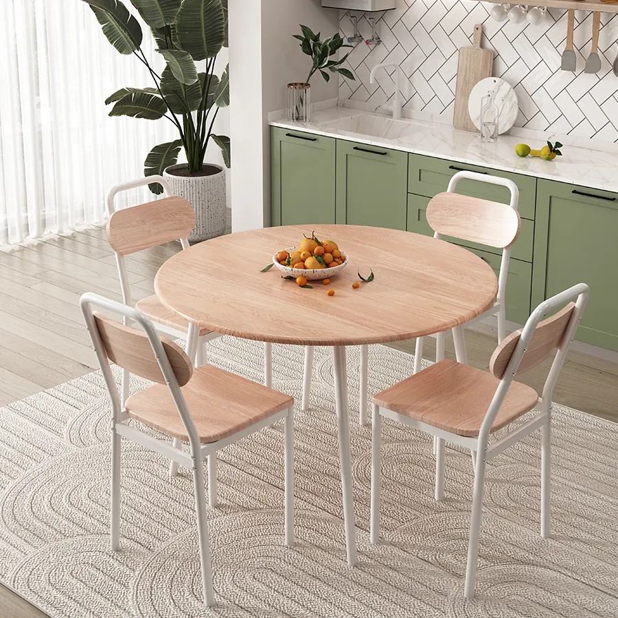 Elsie 4 Seater Round Dining Set