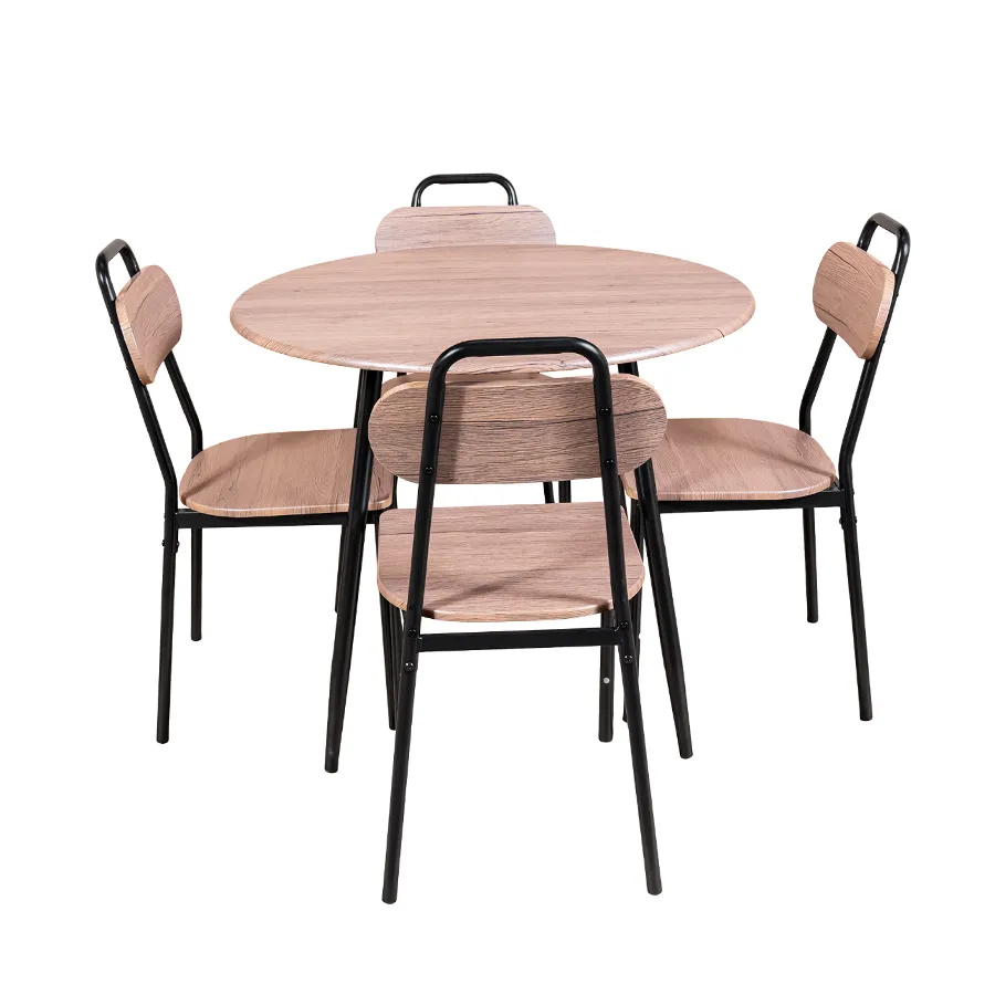 Elsie 4 Seater Round Dining Set