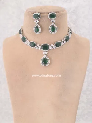 Emerald  Gabriela Zirconia Jewellery Set