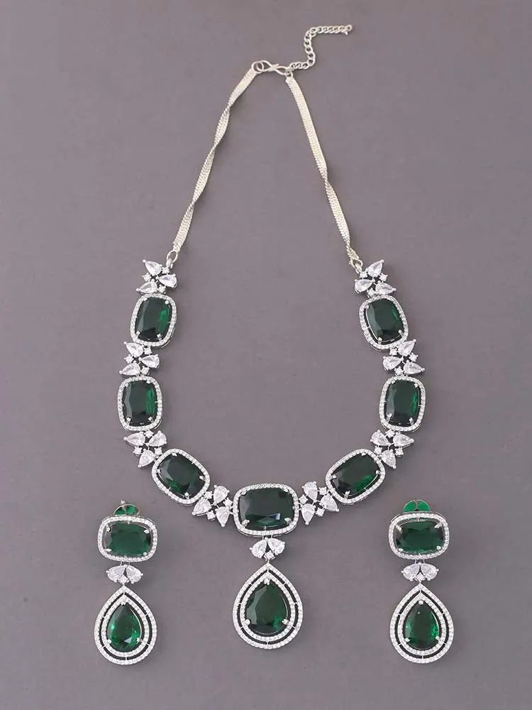 Emerald  Gabriela Zirconia Jewellery Set