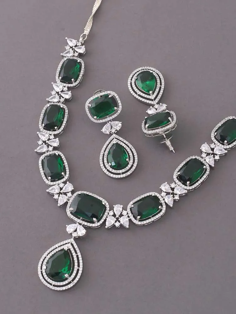 Emerald  Gabriela Zirconia Jewellery Set