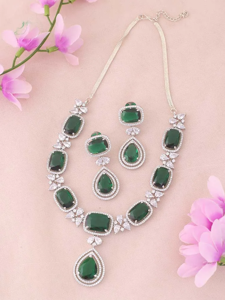 Emerald  Gabriela Zirconia Jewellery Set