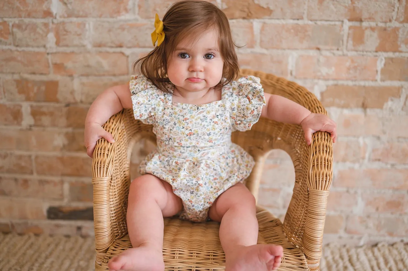 Emmy Romper in Dreamy Meadows | Baby Bubble