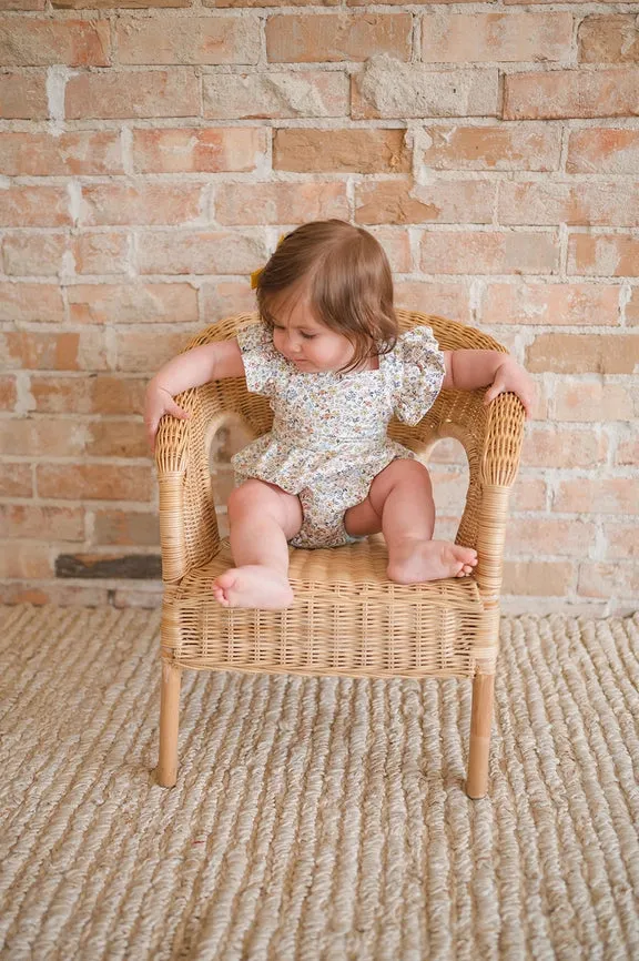 Emmy Romper in Dreamy Meadows | Baby Bubble