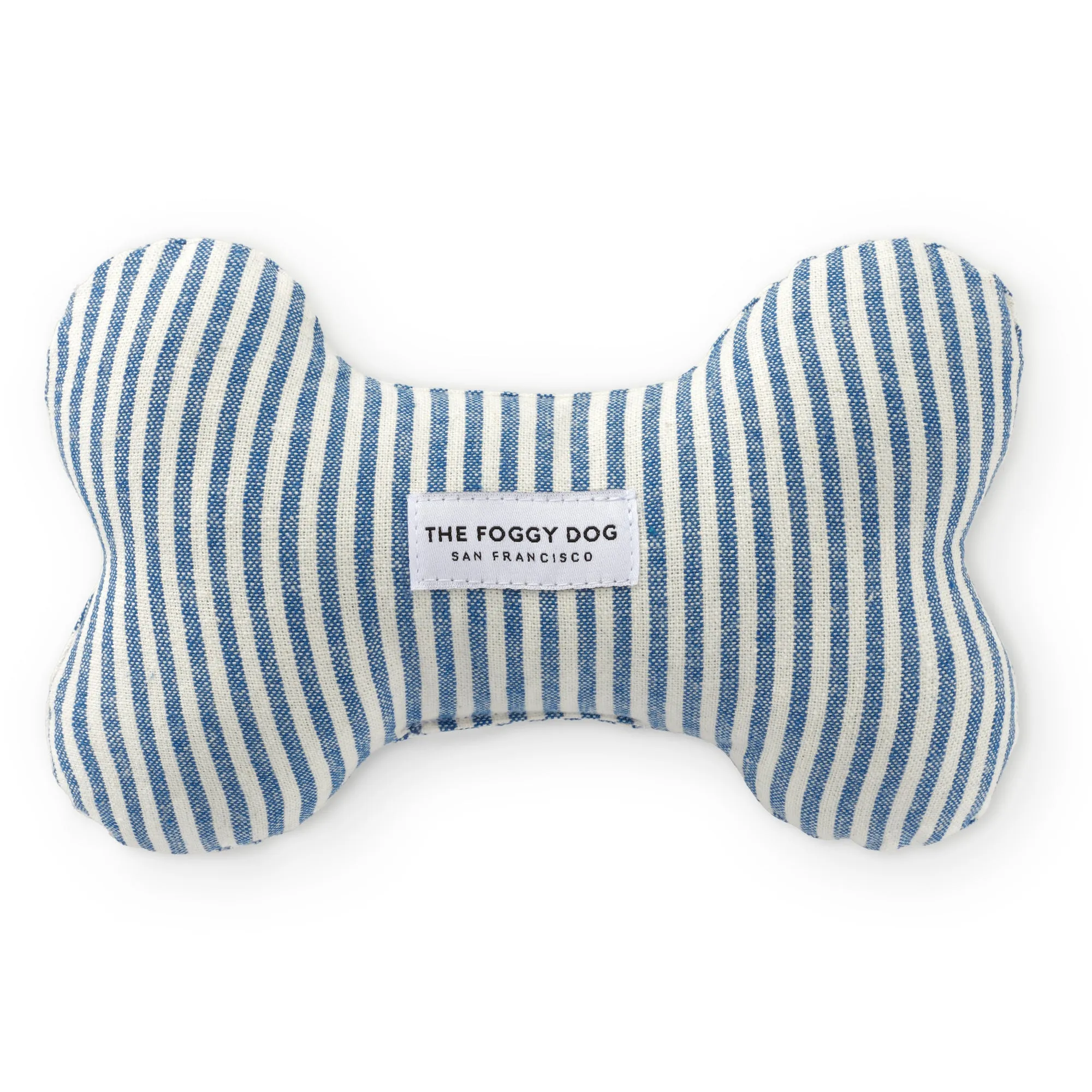 Lake Blue Stripe Dog Squeaky Toy