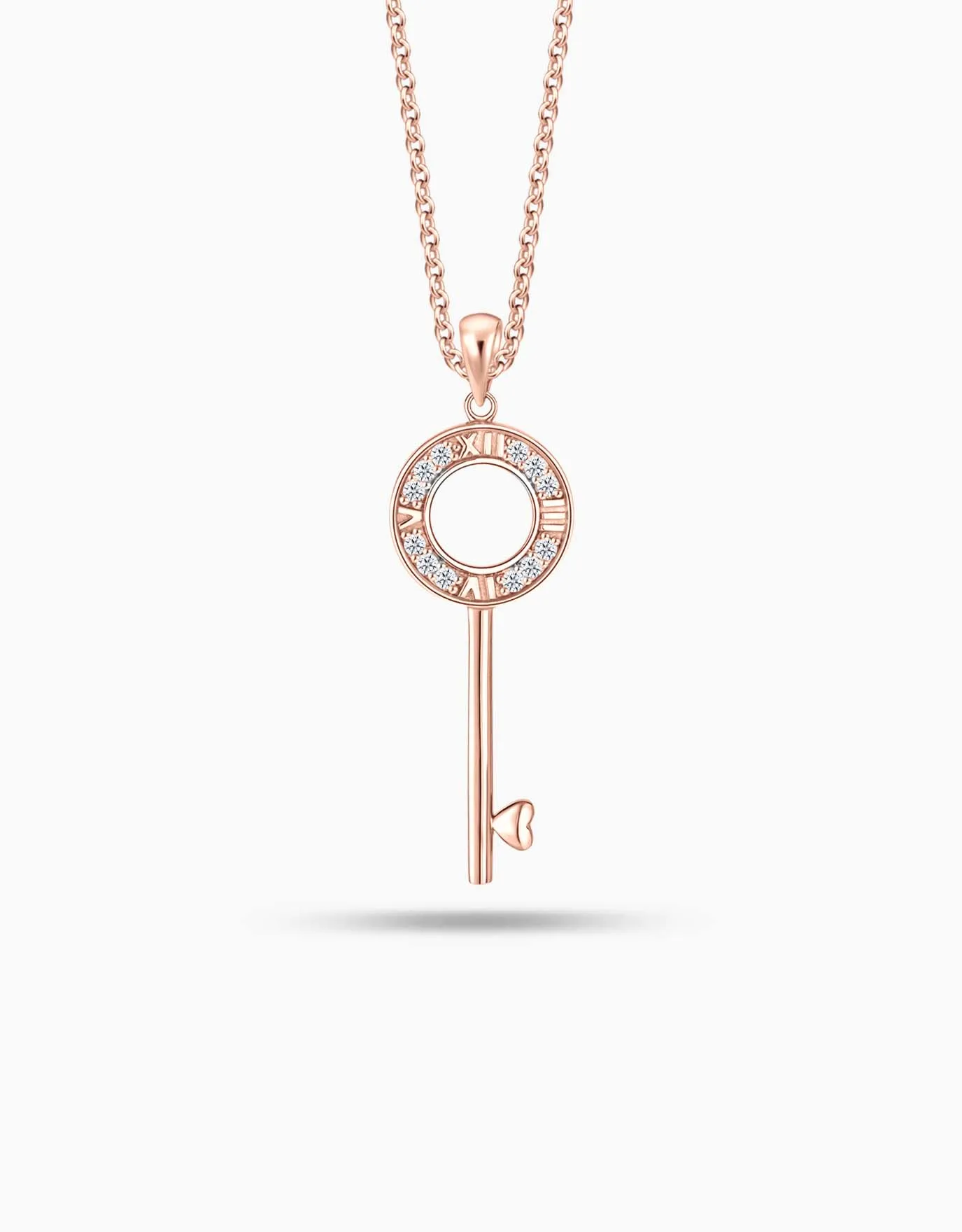 LVC Joie Aeonian Love Diamond Key Pendant