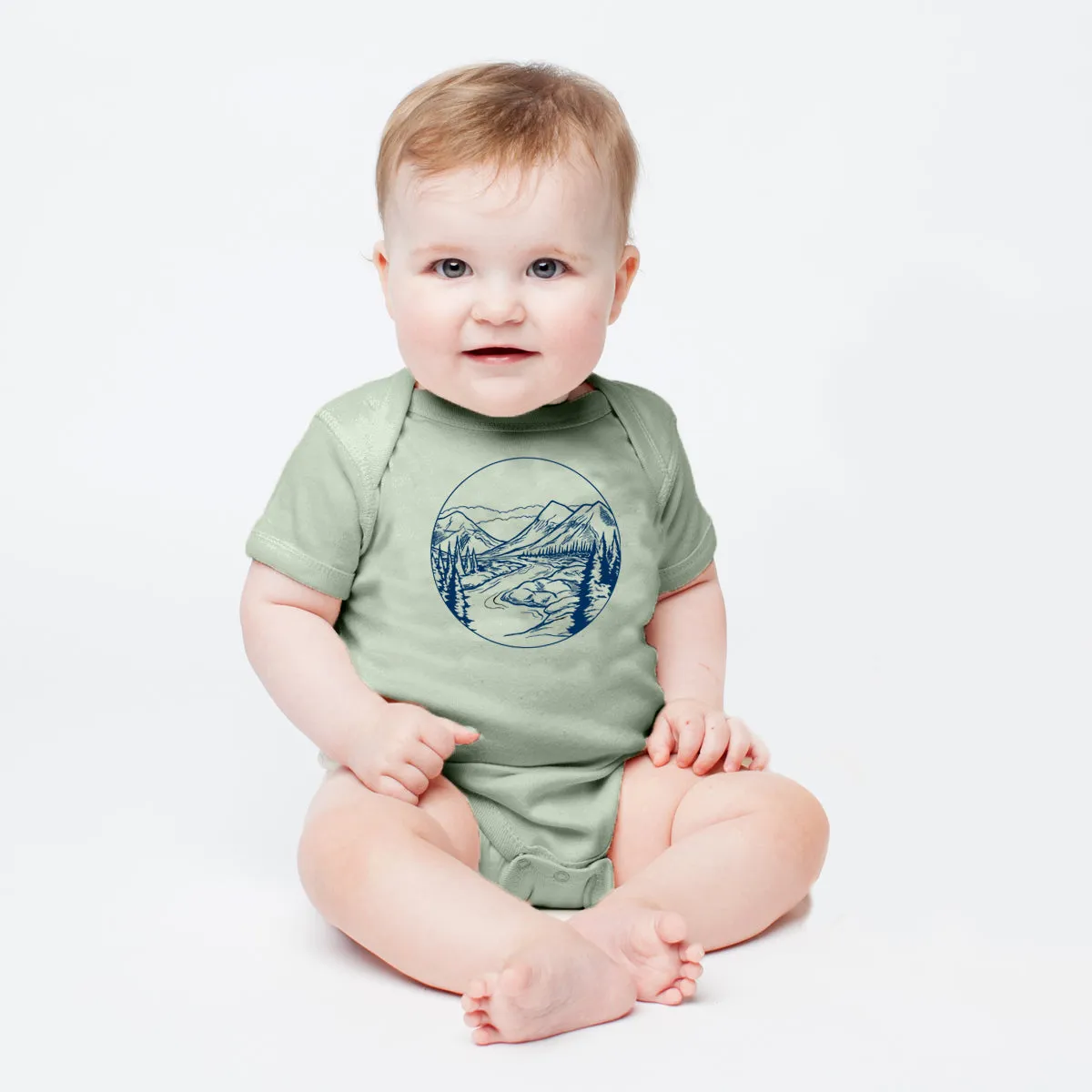 Mountains Baby Onesie size