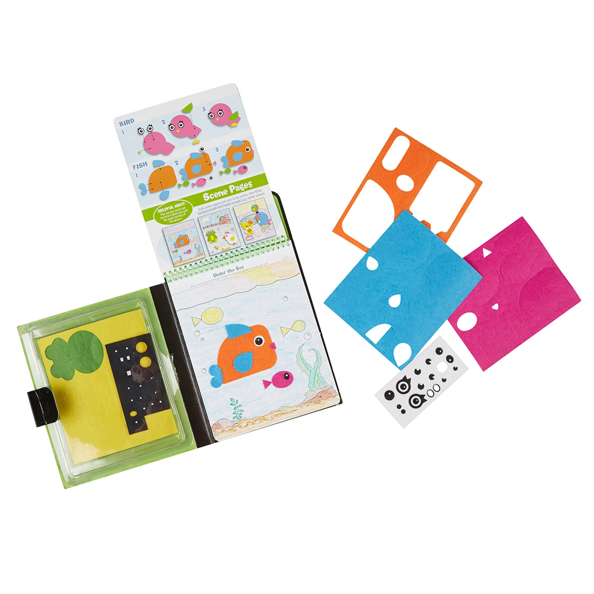 On-the-Go Felt Friends Stickers Craft Activity Set